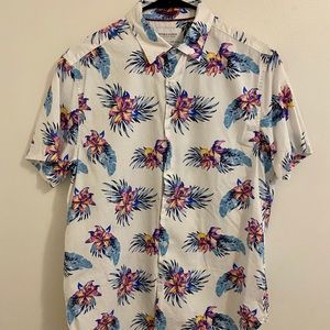 Denim & Flower Floral Button Down Slim Fit Medium